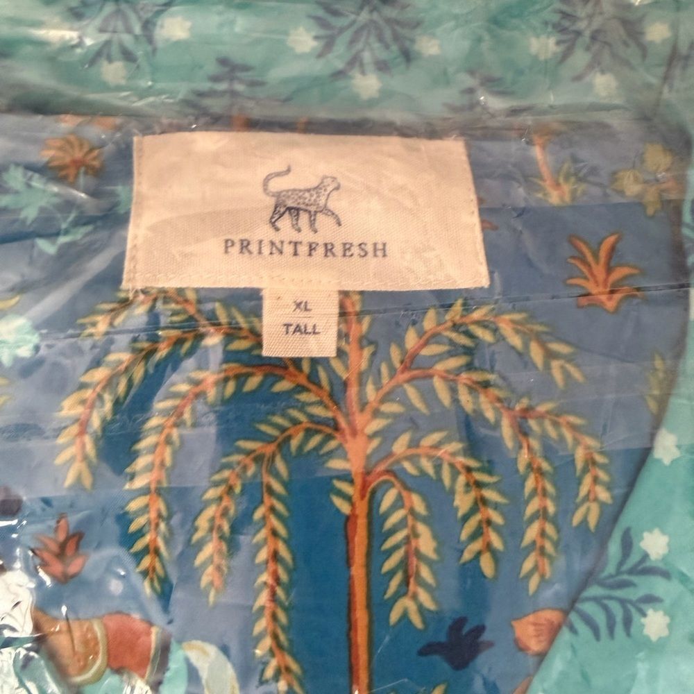 NIP Printfresh Show Pony Steel Blue Cotton 2 piece Pajamas in Women’s XL Tall - Picture 4 of 6